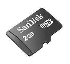 SANDISK MEMORY CARD 2GB