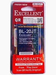 EXCELLENT BATTERY BL-20JT